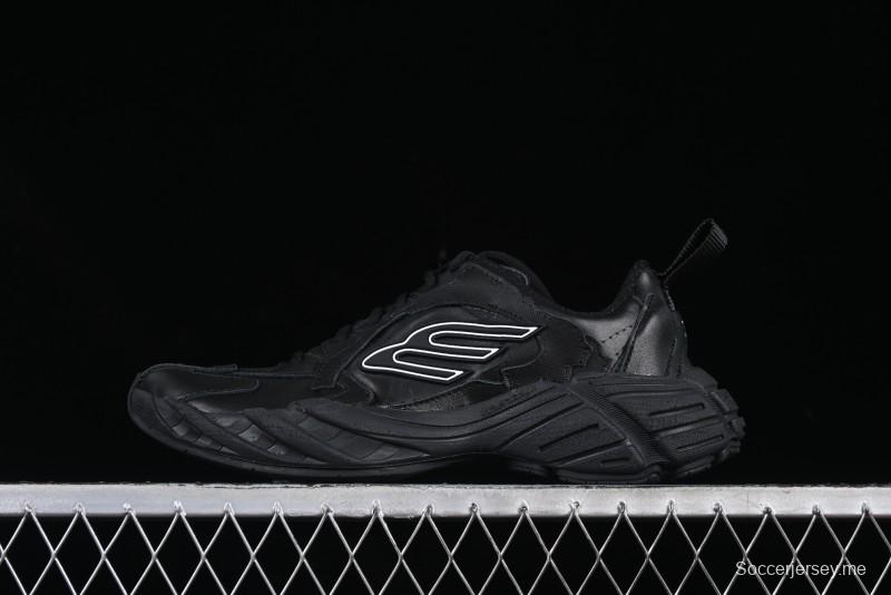 Balenciaga Monday Leather Round Toe Lace-Up Low-Top Casual Shoes - WDTSC1000