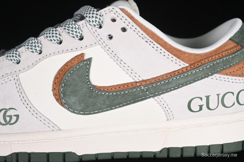 Nike SB Dunk Low Gucci Collaboration Anniversary High-End Custom Low-Top Casual Sneakers - DM6868-026