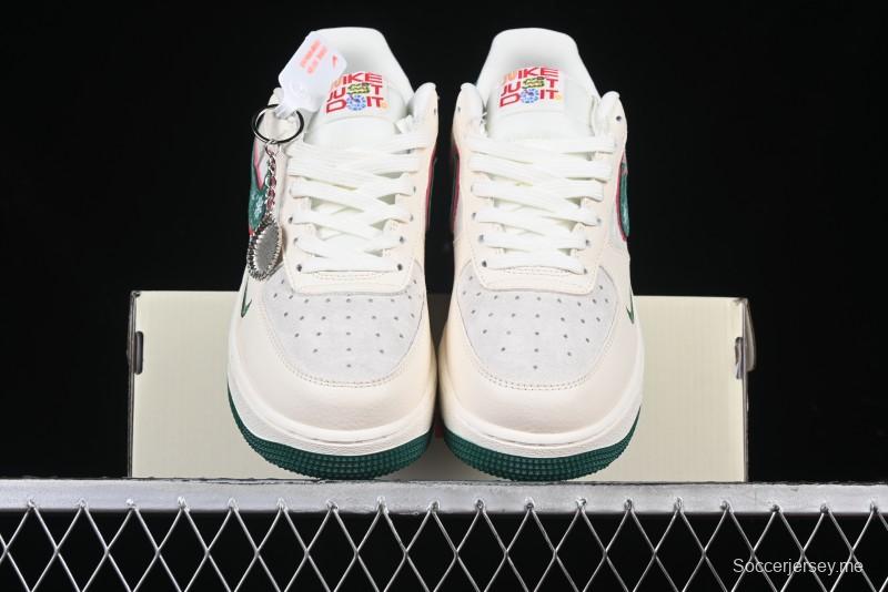 Nike Air Force 1'07 Low Just Collaboration - Christmas Tree Low-Top Casual Sneakers - DF0188-034