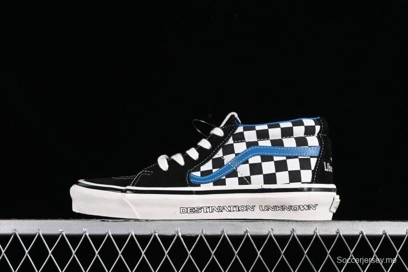 Vans SK8-Mid x Liberaiders Origami Checkerboard Mid-Top Casual Skate Shoes - VN0A3TKNQXH