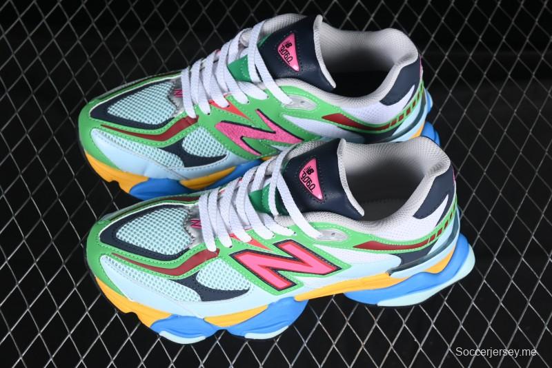New Balance 9060 Retro Casual Running Sneakers with ABZORB Cushioning Technology - U9060NBN