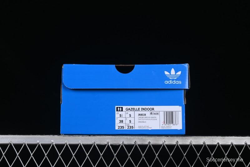 Adidas Originals Gazelle Indoor JR8028 Retro Casual Slip-Resistant Low-Top Sneakers