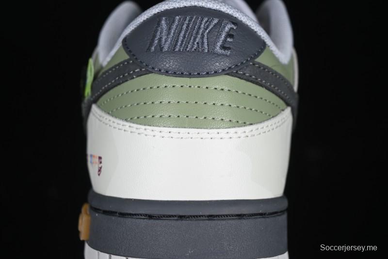 Nike Dunk Retro Low Grey Fog Panda Prank Mountain Theme Casual Sneakers - DD1391-103