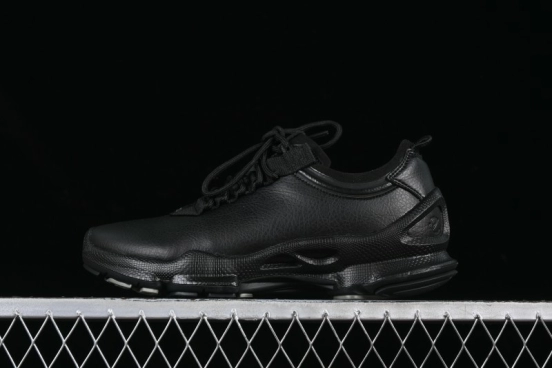 Men's All-Black Premium Leather Sneakers – Sleek & Versatile Design