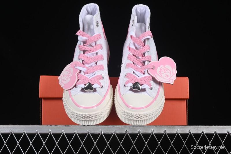 Converse Chuck 70 Valentine's Day Rose High Top Casual Sneakers - A14798C