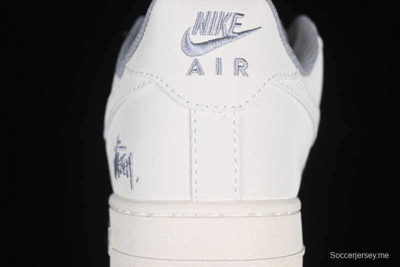 Nike Air Force 1 Low x Stussy "Light Bone and Grey" – Premium Collaboration Sneakers