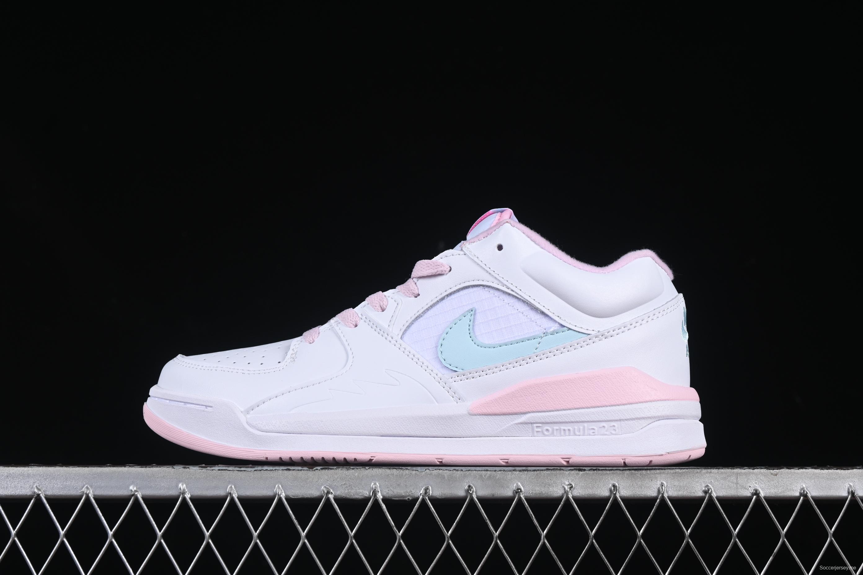 Nike Court Slide Women's Sneakers - Pastel Pink & Aqua Accents