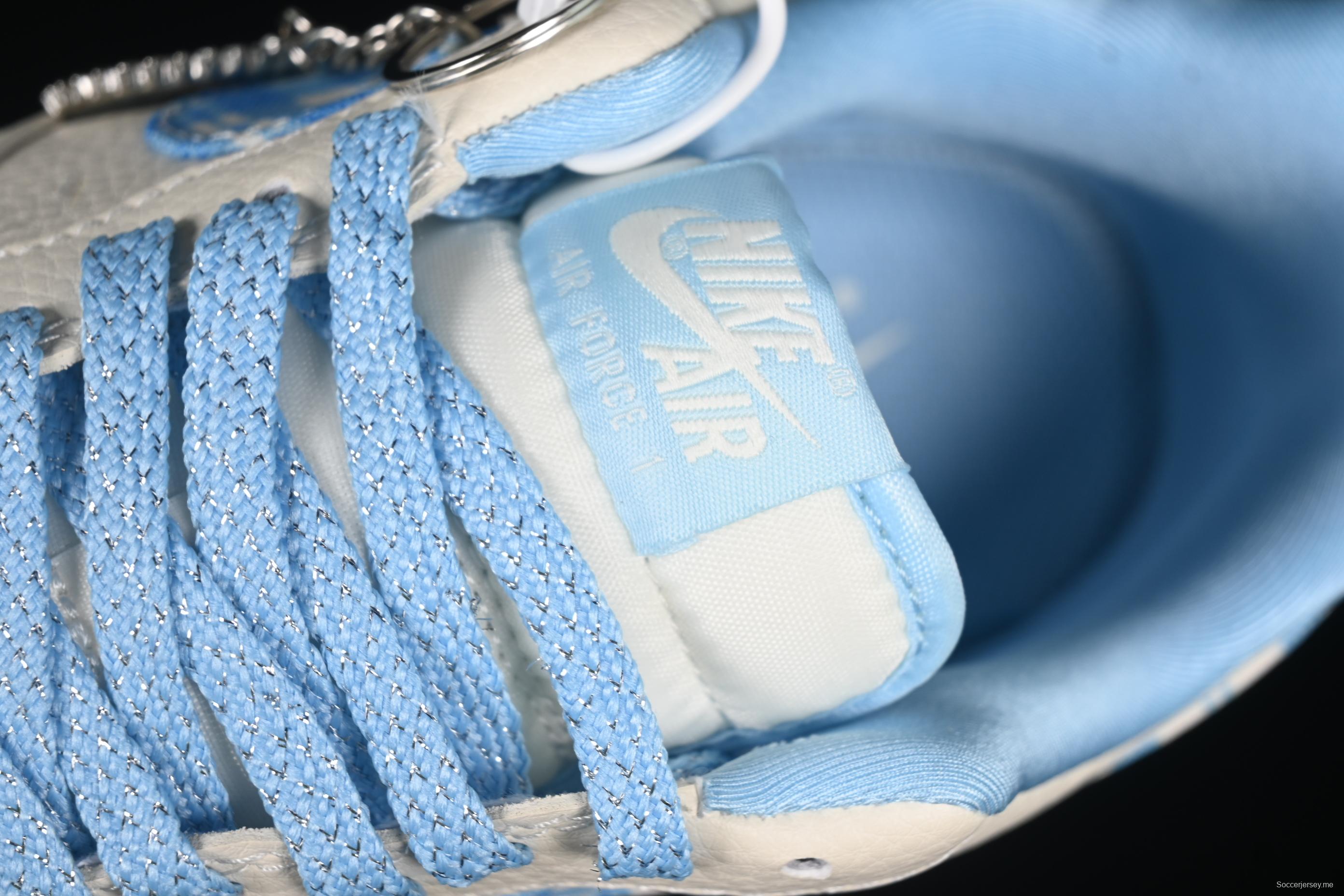 Nike Air Force 1'07 Low Dior Collaboration Beige Blue Checkered Casual Sneakers - KK1988-072