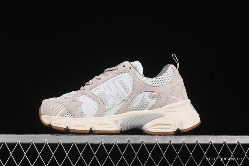 Dior Chrono Round Toe Lace-Up Lifestyle Casual Running Sneakers - 24W Beige