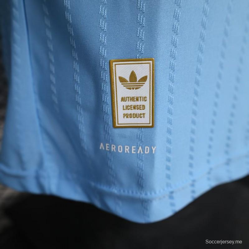 إصدار اللاعب 25/26 قميص بأكمام طويلة طويلة الأكمام أزرق اللون أزرق اللون أزرق ثالث