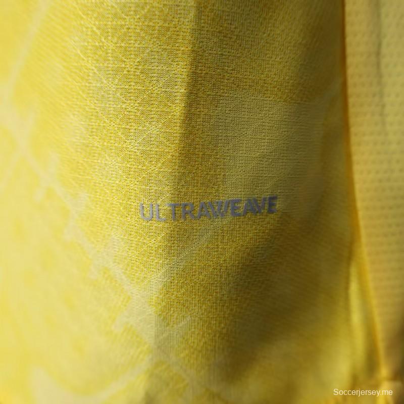 نسخة اللاعب 25/26 قميص ميلان الثالث يي أصفر اللون أصفر 25/26