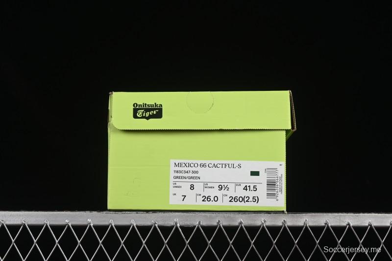 Onitsuka Tiger Mexico 66 Cactful-S Low-Top Leather Sneakers in Pastel Colorway - 1183C347-300