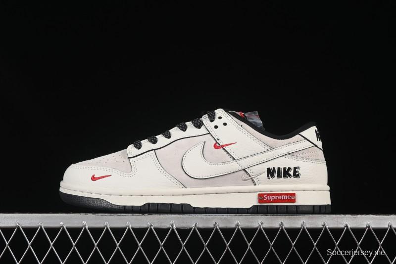 Nike SB Dunk Low Supreme Collaboration Off-White Starry Sky Anniversary Custom Low-Top Casual Skate Shoes - SC9207-410