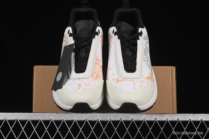 Stone Island Grime Panelled Low-Top Lifestyle Sneakers - 79FWS0303