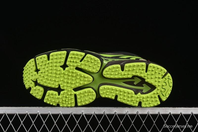 Off-White Be Right Low-Top Lifestyle Sneakers in Black Green - X.E5