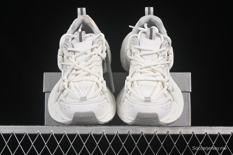 حذاء رياضي رياضي مكتنزة منخفض كاجوال منخفض من سلسلة 5515 أوف وايت