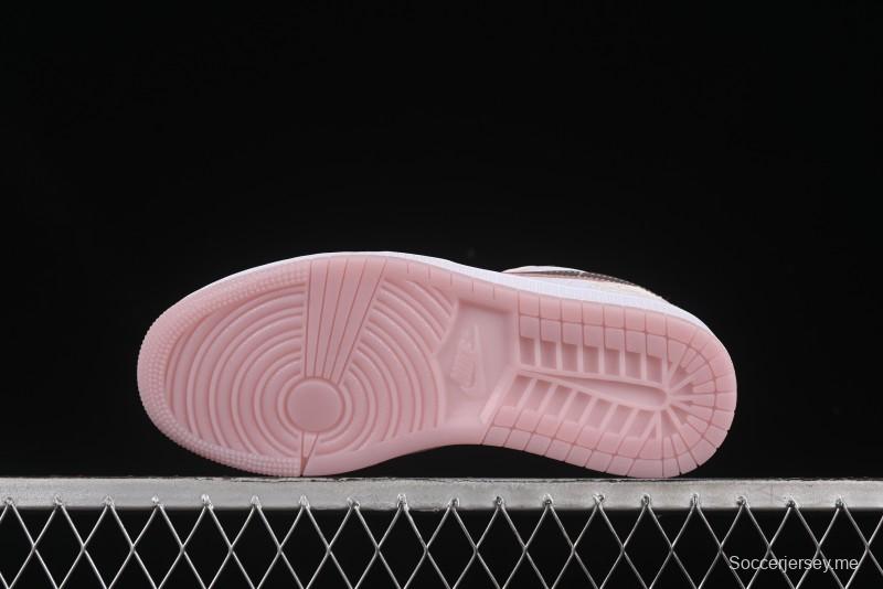 حذاء نايك اير جوردان 1 اير جوردان 1 لاو AJ1 كارفينج باللون الوردي - IB8859-101