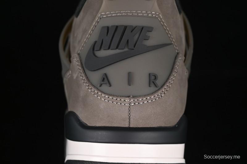 حذاء نايك اير جوردان 4 ريترو من نايك اير جوردان 4 من نايك باللون البني الحجري مع شبكة سوداء وتفاصيل من مادة TPU - FV5029-200