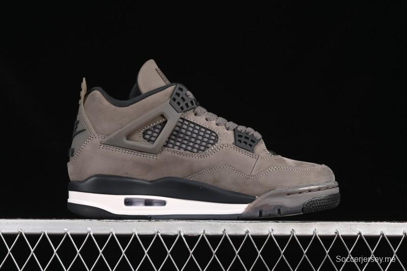 حذاء نايك اير جوردان 4 ريترو من نايك اير جوردان 4 من نايك باللون البني الحجري مع شبكة سوداء وتفاصيل من مادة TPU - FV5029-200