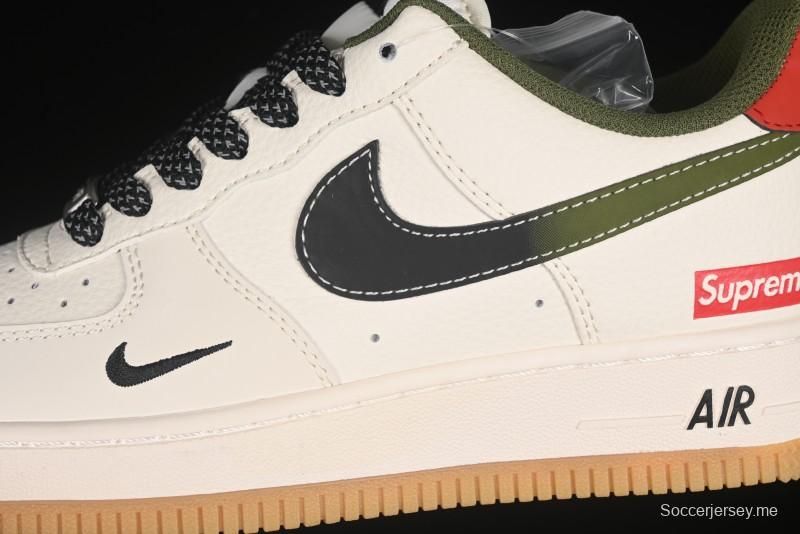 حذاء نايك اير فورس 1 '07 سوبريم سوبريم سوبريم سنيكرز سنيكرز كاجوال بنعل كاجوال متدرج - XS1958-567