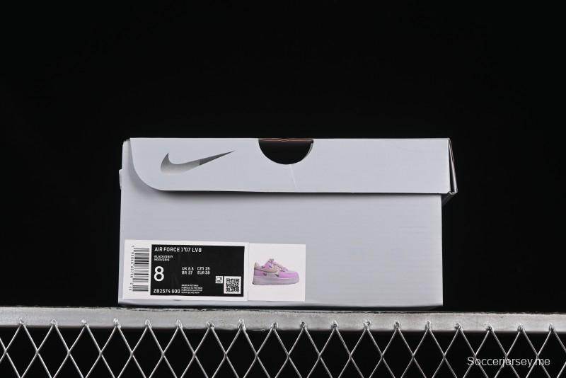 حذاء نايك اير فورس 1 '07 المنخفض باللون الوردي شوجر منخفض الكاجوال - ZB2574-600