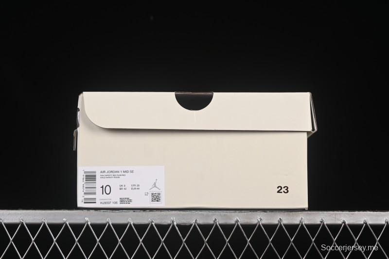 حذاء نايك اير جوردان 1 ميد AJ1 من نايك اير جوردان 1 ميد AJ1 الصين أحمر متوسط الكاجوال - HJ9337-106