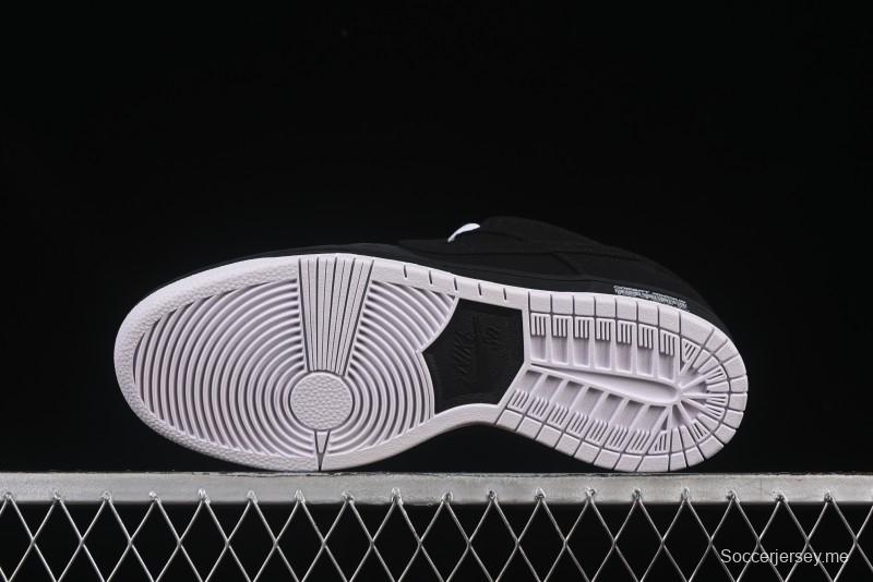 حذاء تزلج نايك SB Dunk Low Pro ISO باللون الأسود المطاطي SB منخفض السقف - CD2563-006