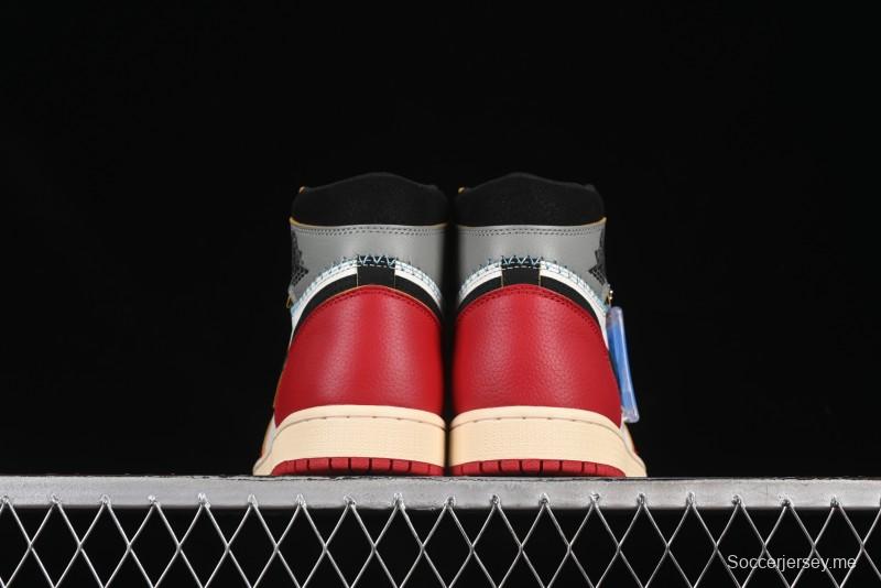 حذاء كرة السلة نايك يونيون × اير جوردان 1 ريترو هاي شادو شيكاغو - HV8563-600