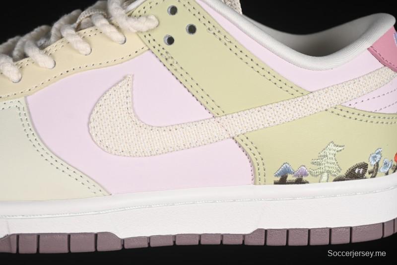 حذاء تزلج كاجوال كاجوال منخفض من نايك دانك لو بطبعة الأزهار - IB8876-661