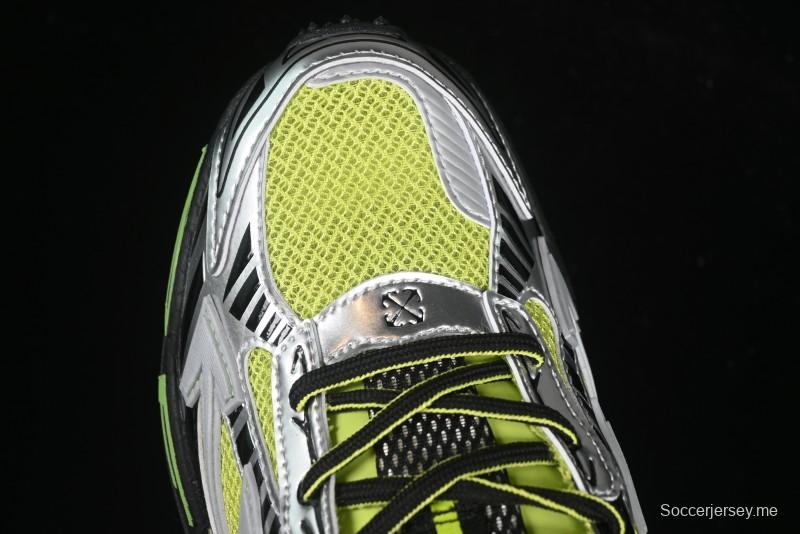 حذاء كاجوال كاجوال باللون الأبيض والأخضر من أوف وايت بي رايت - X.E5