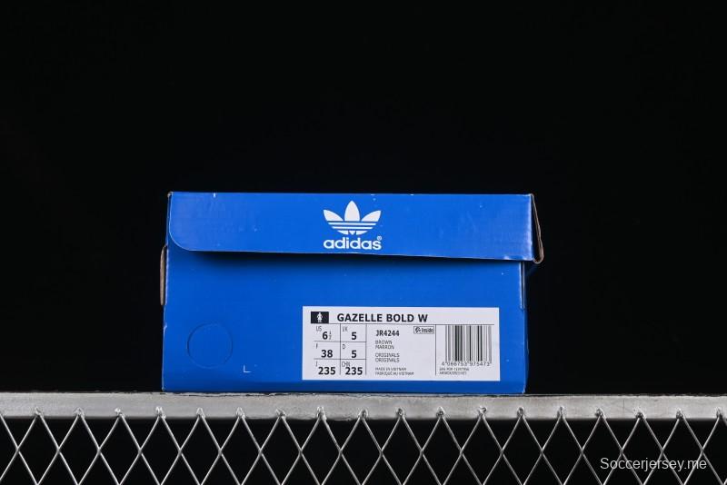 أديداس أوريجينالز جازيل بولد JR4244 من أديداس أوريجينالز حذاء رياضي منخفض الكعب بنعل متين مقاوم للانزلاق