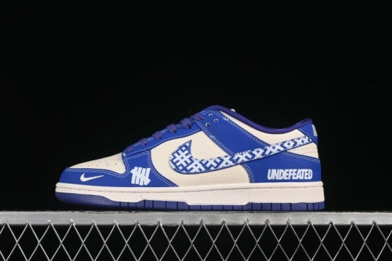حذاء تزلج نايك SB Dunk Low UN Series Mosaic Blue Swoosh Anniversary مخصص للذكرى السنوية لأحذية التزلج المنخفضة الكاجوال ذات الرقبة المنخفضة - KK1333-045