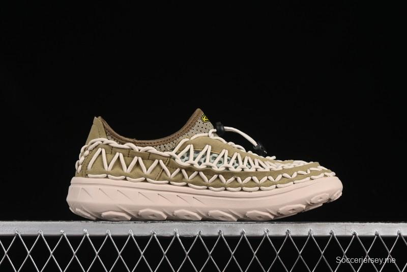 صندل رياضي مسطح منسوج بحزام مطاطي منسوج بحزام مطاطي للرياضات المائية الخارجية من كين يونيك - 1014097