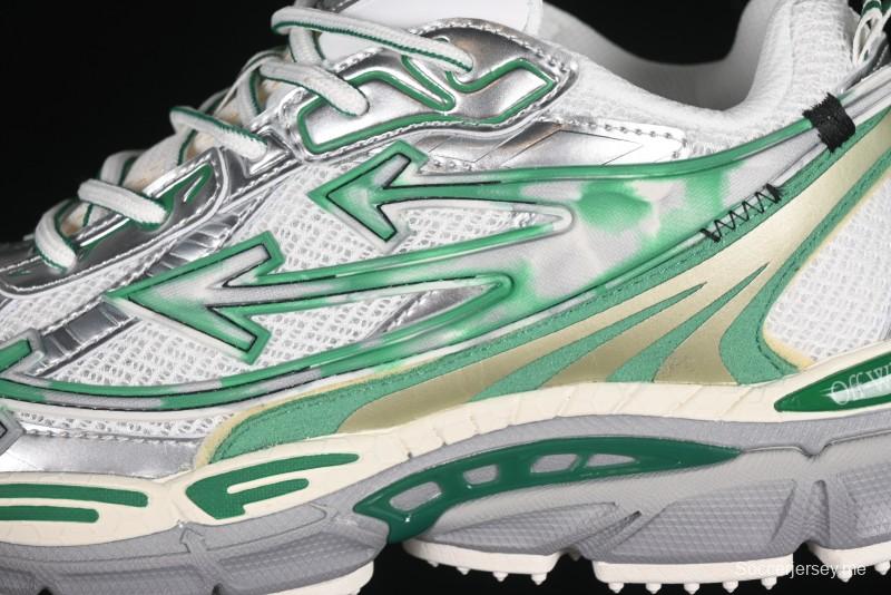 حذاء كاجوال كاجوال أخضر اللون أخضر بربطة عنق مصبوغة بالألوان من أوف وايت بي رايت - X.E5