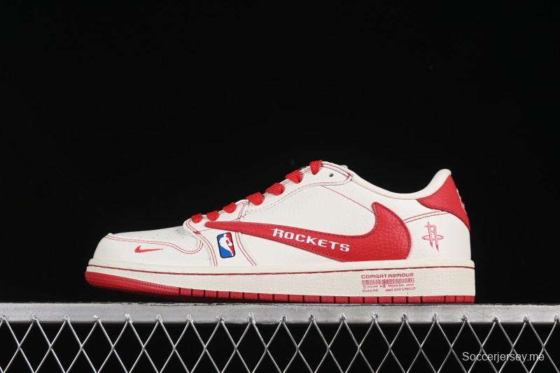 حذاء نايك ترافيس سكوت x Fragment Design x Air Jordan 1 Low OG SP SP AJ1 Collaboration AJ1 سنيكرز كاجوال من نايك - SC9207-029