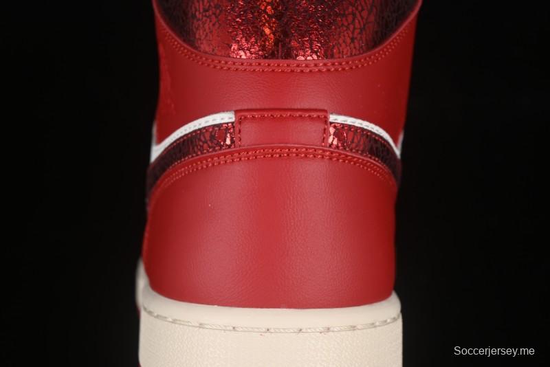 حذاء نايك اير جوردان 1 ميد AJ1 من نايك اير جوردان 1 ميد AJ1 الصين أحمر متوسط الكاجوال - HJ9337-106