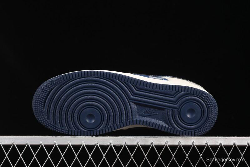 حذاء نايك اير فورس 1'07 المنخفض من نايك اير فورس 1'07 بالتعاون مع بالنسياغا حذاء رياضي كاجوال أزرق منسوج ذو علامة زرقاء - DF0188-062