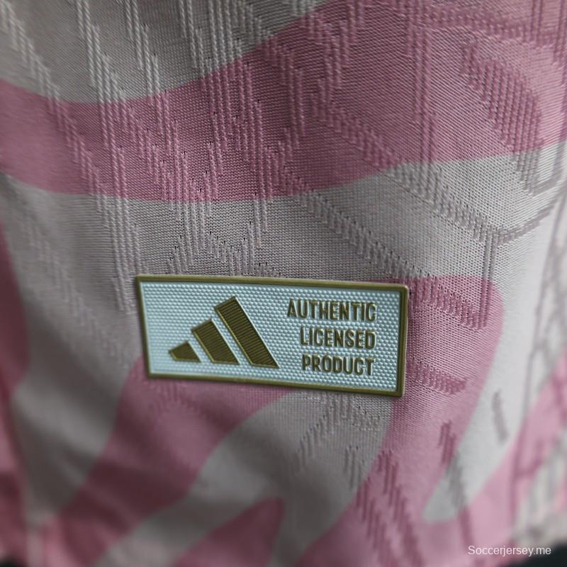 إصدار اللاعب 25/26 قميص فلامنجو وردي بنقشة الرخام