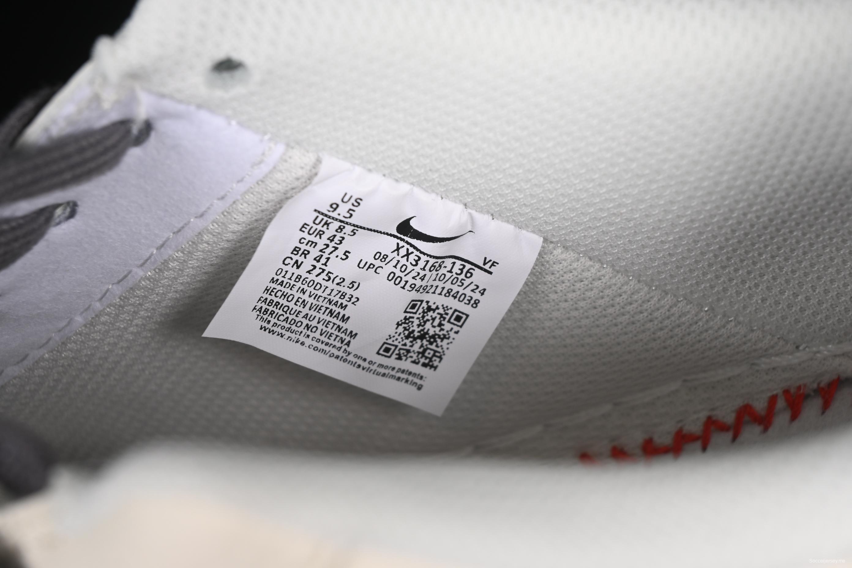 حذاء نايك اير فورس 1'07 المنخفض من نايك اير فورس 1'07 لون رمادي دنيم سووش سنيكرز كاجوال - XX3168-136