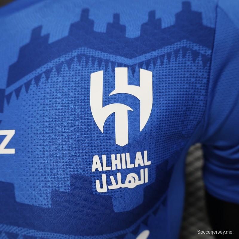 إصدار اللاعب 25/26 قميص الهلال الأساسي 25/26