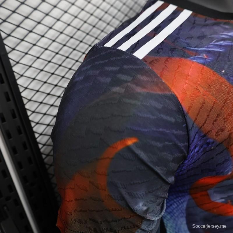 إصدار اللاعب 2025 قميص ياباني بنفسجي مع قميص أنمي نازاي جرافيك