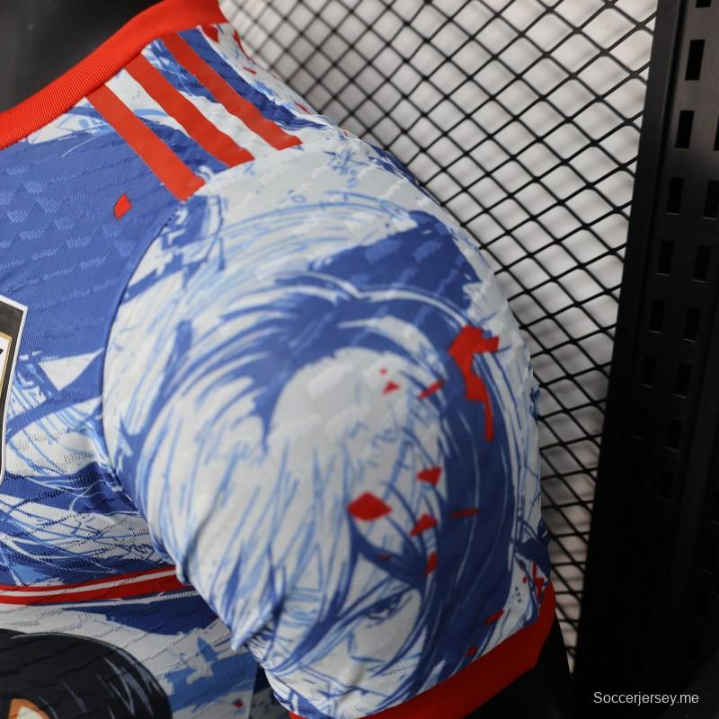 نسخة اللاعب من قميص المنتخب الياباني النسخة الخاصة لمنتخب اليابان "هجوم على تيتان ميكاسا أكرمان