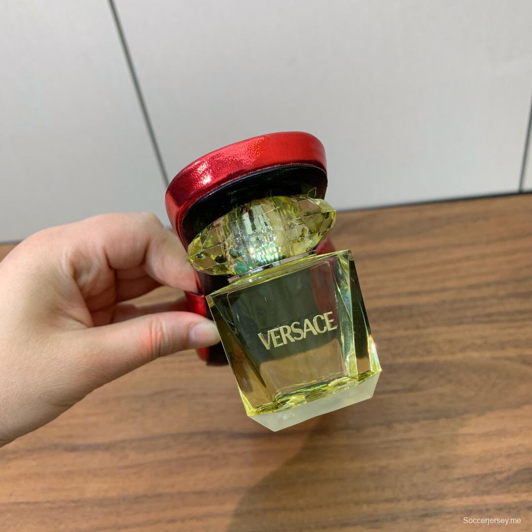 2025 VERSACE Red Leather Slippers