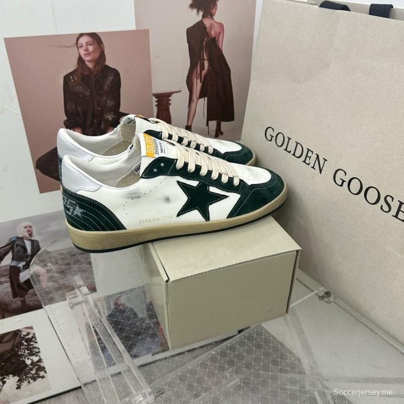 2024 Unisex GGDB White Green Leather Sneakers MJ00260