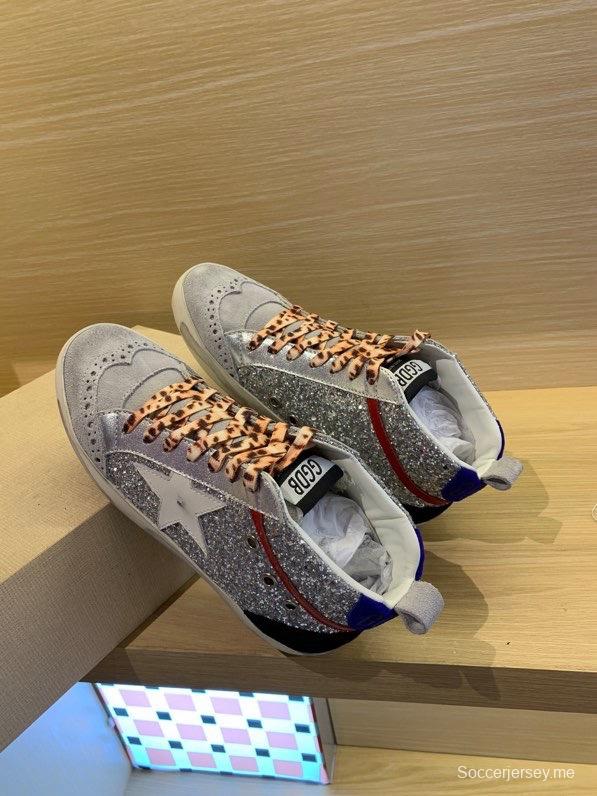 2024 Unisex GGDB Silver White Red Blue Leather Suede Sneakers MJ00300
