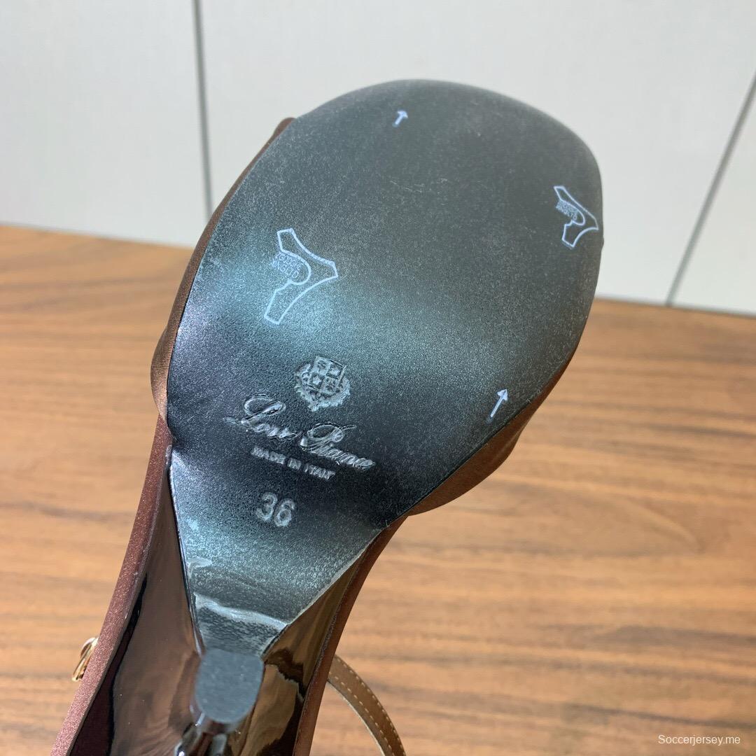 2025 Women Le Parmentier Brown Leather Sandals KFY00280