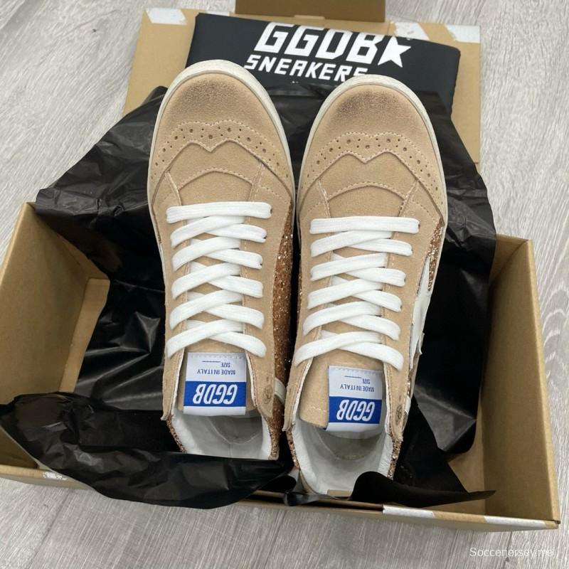 2024 Unisex GGDB Beige White Leather Suede High Top Sneakers MJ00300