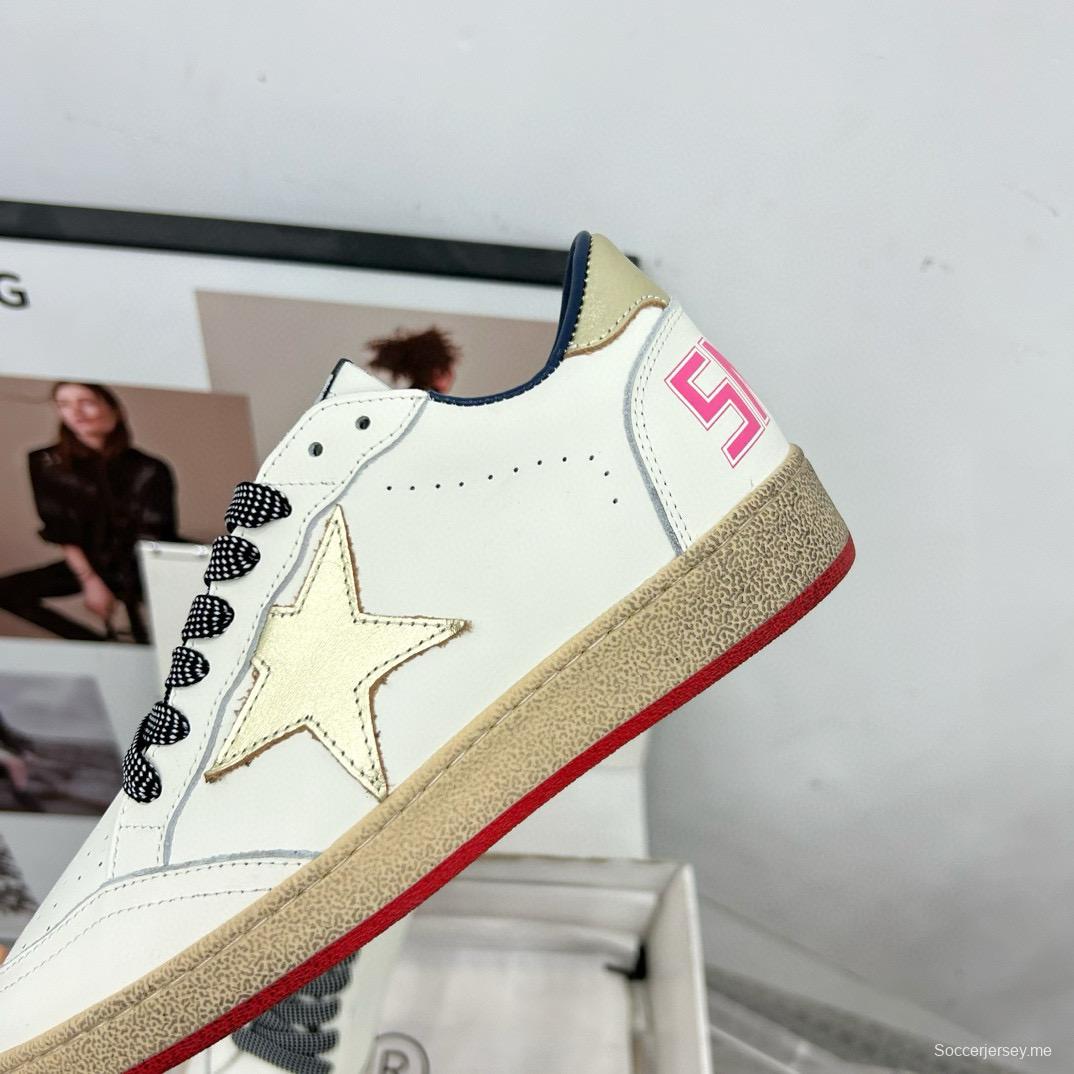 2024 Unisex GGDB White Gold Leather Sneakers MJ00260