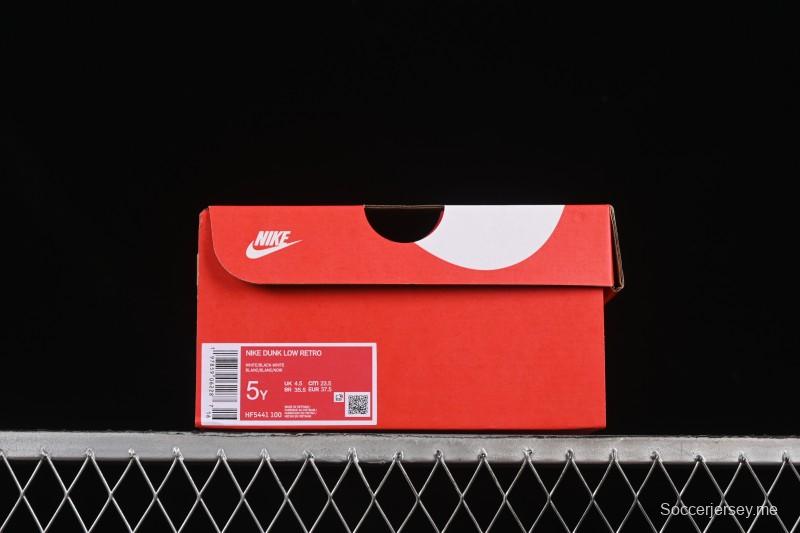 حذاء تزلج نايك SB دانك لو كلاسيك كلاسيك أسود أبيض منخفض الكاجوال - HF5441-100