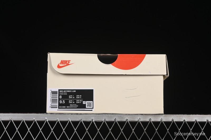 حذاء نايك اير فورس 1 '07 منخفض من نايك ستاسي كولابوريشن أبيض رمادي كاجوال - KK1988-093